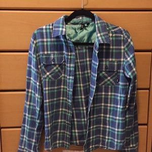 Blue and Green Vans Flannel